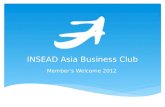 INSEAD Asia Business Club Launch Presentation
