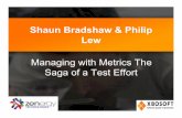 Managing with Metrics Webinar Shaun Bradshaw and Philip lew
