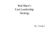 Wal-Mart’s  Cost Leadership  Strategy