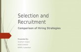 Selection and recruitment