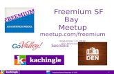 Cynthia Typaldos, Overview Freemium SF Bay Area Meetup Group
