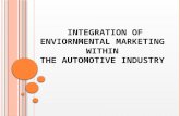 Integration of Green Marketing Within
