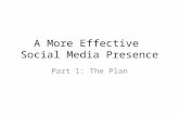 A More Effective Social Media Presence: Strategic Planning and Project Management