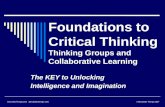 Foundations to Critical Thinking: Thinking Groups and Collaborative Learning