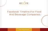 Facebook timelines for food and beverage companies
