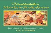 Mudra Rakshasa-Sanskrit Play on Chanakya With English Translation