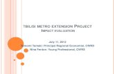 8_Tbilisi Metro Extension Project and Impact Evaluation (CWRD)
