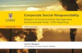 Sustainability Reporting and CSR
