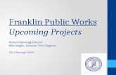 Franklin, MA: DPW Upcoming Projects