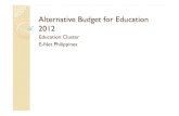 Allocation Budget for Education 2012