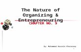Nature of organizaing