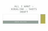 All I Want – Kodaline – Shots Draft
