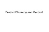 Project planning and control