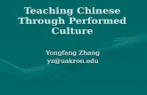 I5 Teaching Chinese through Performed Culture (Zhang)