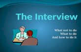 The Interview and You