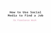 How to use social media to find a job