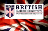 British Cambridge Institute Presentation