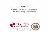 Moving from Repairing Homes to Rebuilding Neighborhoods in Haiti