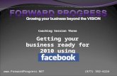 Post Boot Camp   Follow Up Session 3   Prepare Your Business For 2010