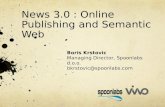 Boris Krstović - News 3.0 : Online Publishing And Semantic Web