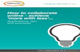Public sector guide   how to collaborate online