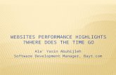 Websites Performance Highlights