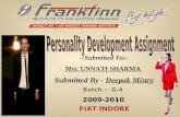 Personality Development by Deepak Mistry, INDORE