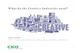 What do the Creative Industries need?