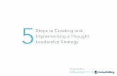 5 Steps to Creating and Implementing a Thought Leadership Strategy