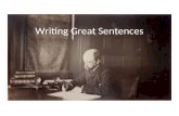 Writing Great Sentences