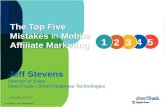 Top 5 Mistakes in Mobile Affiliate Marketing
