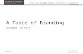 Essence design branding bites