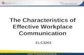 Communication   Characteristics Of Effective Workplace Communication Elc3203 1