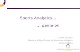 Loras College 2014 Business Analytics Symposium | Dan Conway: Sports Analytics