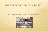 The First 5 Day In Usana RESET The Summary