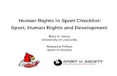 Mary hums  human rights in sport checklist