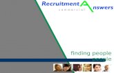Recruitment Answers Commercial Presentation   Li