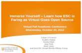 Immerse Yourself – Learn how ESC is Faring as Virtual Goes Open Source