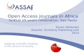 Open Access Journals in Africa
