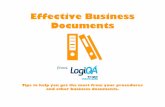 Effective business documents
