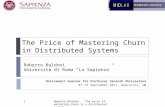 Reliable Distributed Computing: The Price of Mastering Churn in Distributed Systems
