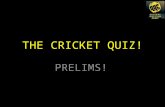 PESIT mid-weekly Cricket quiz prelims