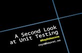 A Second Look at Unit Testing by Roy Osherove
