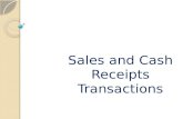 Sales and cash Receipts Transaction