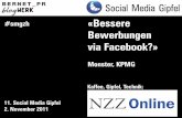 Social Media Gipfel November 2011 HR und Recruiting KPMG / Monster