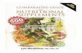 Comparative guide to nutritional supplements a compedium of over 500 products available in us and canada(3rd edition)