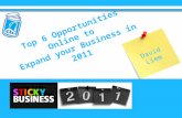 Top 6 Opportunities Online to Expand Your Business in 2011