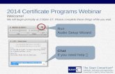 2014 Sloan-C Certificate Programs