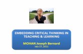 Embedding Critical Thinking Skills in Education teaching