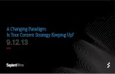 A Changing Paradigm: Is Your Content Strategy Keeping Up?